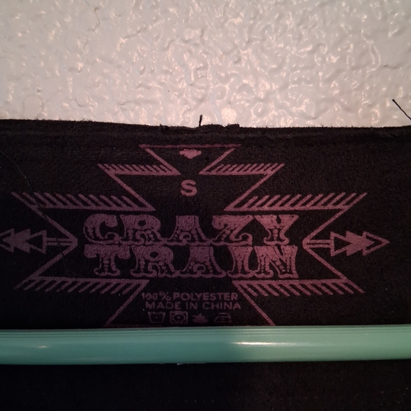 Crazy Train Graphic Black Top - Picture 3 of 3